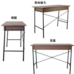 ※12/3まで※【コンパクト】【おしゃれ】【wood デスク幅100cm】の画像