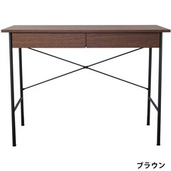 ※12/3まで※【コンパクト】【おしゃれ】【wood デスク幅100cm】の画像