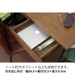 ※12/3まで※【コンパクト】【おしゃれ】【wood デスク幅100cm】の画像