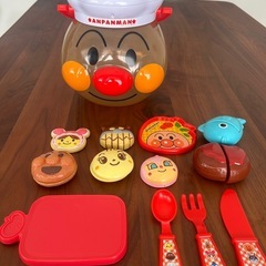 アンパンマン　バランスボール　＆　おままごと　セットの画像