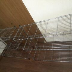 美品！メタルラック２点セット！　配達設置無料！の画像