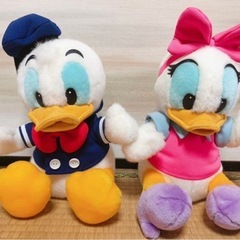 ディズニー ドナルド デイジー　ぬいぐるみ　縦約25cmの画像