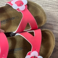 ビルケンシュトック BIRKENSTOCK サンダル お花モチーフ　 20.5の画像