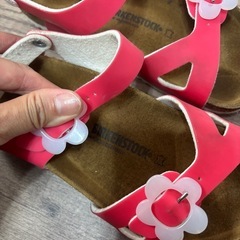 ビルケンシュトック BIRKENSTOCK サンダル お花モチーフ　 20.5の画像