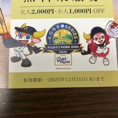 神戸クルーズ 無料乗船券 2025年12月31日までの画像