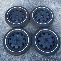 ホワイトリボン仕様 スズキ純正 ホイールセットの画像