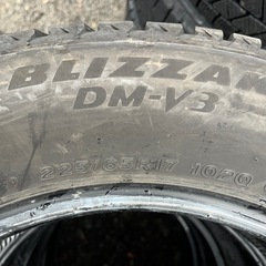 冬4本 225/65R17 102Q ブリヂストンBS ブリザックDM-V3 倉庫保管 ゴム質良の画像