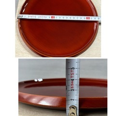 春慶塗　約23㎝　茶盆　菓子盆の画像