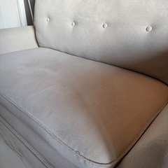 【急募】ニトリ2人掛けソファ(ベージュ)の画像