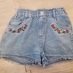 まとめ売り 130cm 子供服 キッズ 女の子 デニム ショートパンツ ズボン 短パンの画像