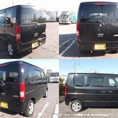 平成２０年式エブリイワゴン　４WD　JPターボ　黒　埼玉発　エアコン　AT　車検９年７月迄　修復歴無し　アルミ　冬タイヤ禁煙車？キーレスの画像