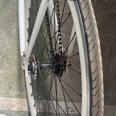 白　ロードバイクの画像