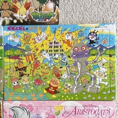 ジグソーパズル 5個 ポケモン アンパンマン ワンピース マリーの画像