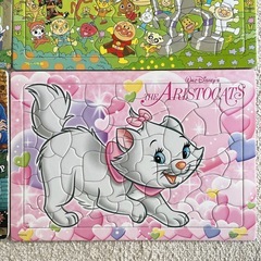 ジグソーパズル 5個 ポケモン アンパンマン ワンピース マリーの画像