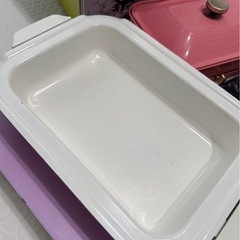 【新品未使用有】BRUNO コンパクトホットプレート コーラルピンク 4枚プレート入コンプリートセットの画像