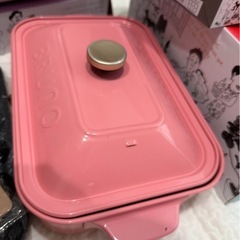【新品未使用有】BRUNO コンパクトホットプレート コーラルピンク 4枚プレート入コンプリートセットの画像