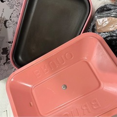 【新品未使用有】BRUNO コンパクトホットプレート コーラルピンク 4枚プレート入コンプリートセットの画像