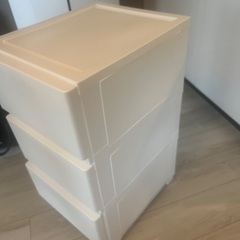 プラスチック引き出しケース　チェスト　3段の画像