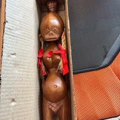 木彫り人形　アフリカの画像