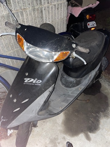 【ジャンク】ホンダ Dio 不動車／ハンドル不具合／部品取り用／鍵あり