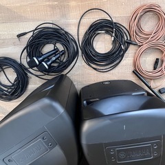 【AKGマイク、ロングシールド付き！】YAMAHA600BT/PAスピーカーの画像