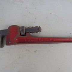 パイプレンチ他工具の画像