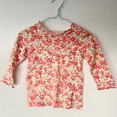 KAZZOC 可愛い花柄 長袖 Tシャツ 80の画像