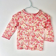 KAZZOC 可愛い花柄 長袖 Tシャツ 80の画像