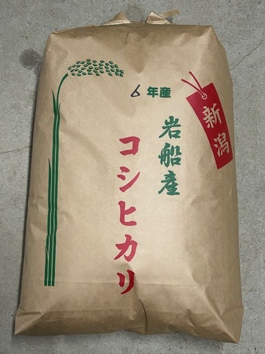 令和6年産　岩船産コシヒカリ　玄米30kg