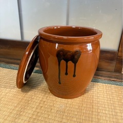 丸壺  漬物容器 高さ21cm
 の画像