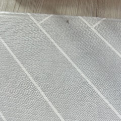 フロアマット　リバーシブル　プレイマット　ラグ　車　グレーの画像