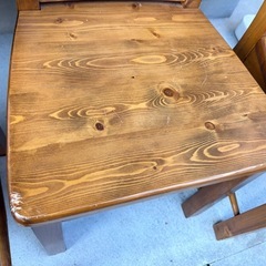 木製 ダイニングチェア カントリー調 5脚セットの画像