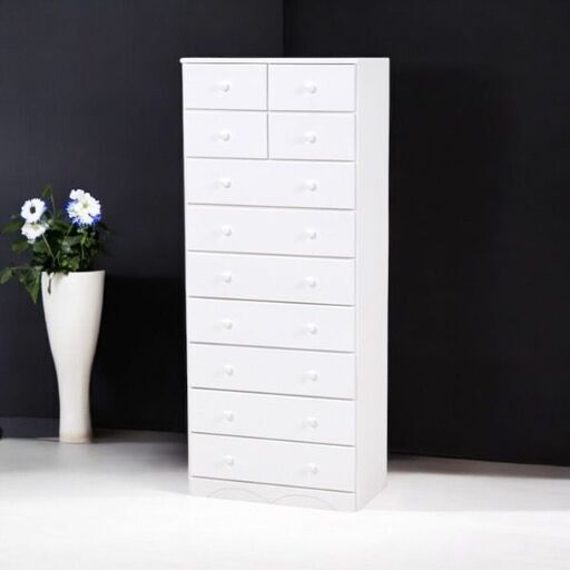 新品未使用】ハイタイプ 引き出し11杯 チェスト箪笥 タンス (バルサ