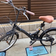 6段階変速付き 折りたたみ自転車