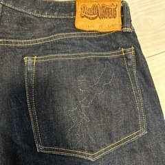 ジーンズ　
沖縄地図の刺繍入りの画像