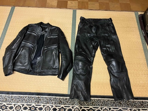 本革（牛革）バイクスーツ　上下