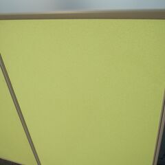 3連パーテーション　ライトグリーン　1850ｘ1500の画像