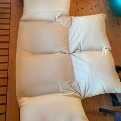 ソファ　2人掛け　簡易ベッドの画像