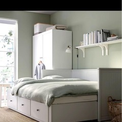 IKEA HEMNES イケア　ヘムネス デイベッドフレーム ホワイト の画像