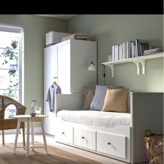 IKEA HEMNES イケア　ヘムネス デイベッドフレーム ホワイト の画像