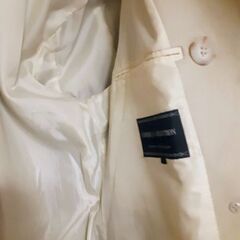 めちゃ オシャレ！ COMME CA COLLECTION　 白いレザーコート　メンズ　Lサイズ　の画像