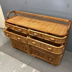 昭和レトロ､ラタンチェスト【福生市リサイクルプラザNo.1674】の画像