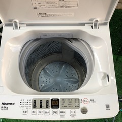 2024年製　ハイセンス　全自動電気洗濯機　5.5kg  HW-55E2W  STの画像