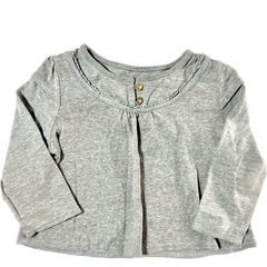 80サイズ グレー 長袖Tシャツの画像