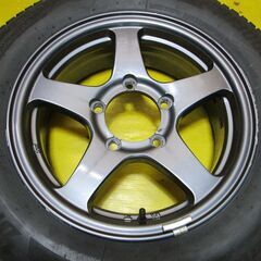 A4840 ジムニー純正 タイヤ付き4本SET 175/80R16 ブリジストン DM-V3 23年製 溝あり 5.5j 139.7/5穴 +22の画像