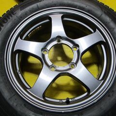 A4840 ジムニー純正 タイヤ付き4本SET 175/80R16 ブリジストン DM-V3 23年製 溝あり 5.5j 139.7/5穴 +22の画像