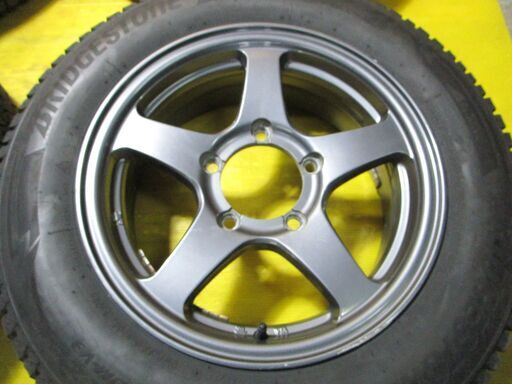 A4840 ジムニー純正 タイヤ付き4本SET 175/80R16 ブリジストン DM-V3 23年製 溝あり 5.5j 139.7/5穴 +22