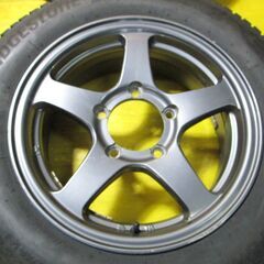 A4840 ジムニー純正 タイヤ付き4本SET 175/80R16 ブリジストン DM-V3 23年製 溝あり 5.5j 139.7/5穴 +22の画像