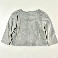 80サイズ グレー 長袖Tシャツの画像