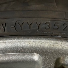 バリ山 155/65R14 ヨコハマスタッドレスタイヤホイールセット 4本 2021年製造 ②の画像